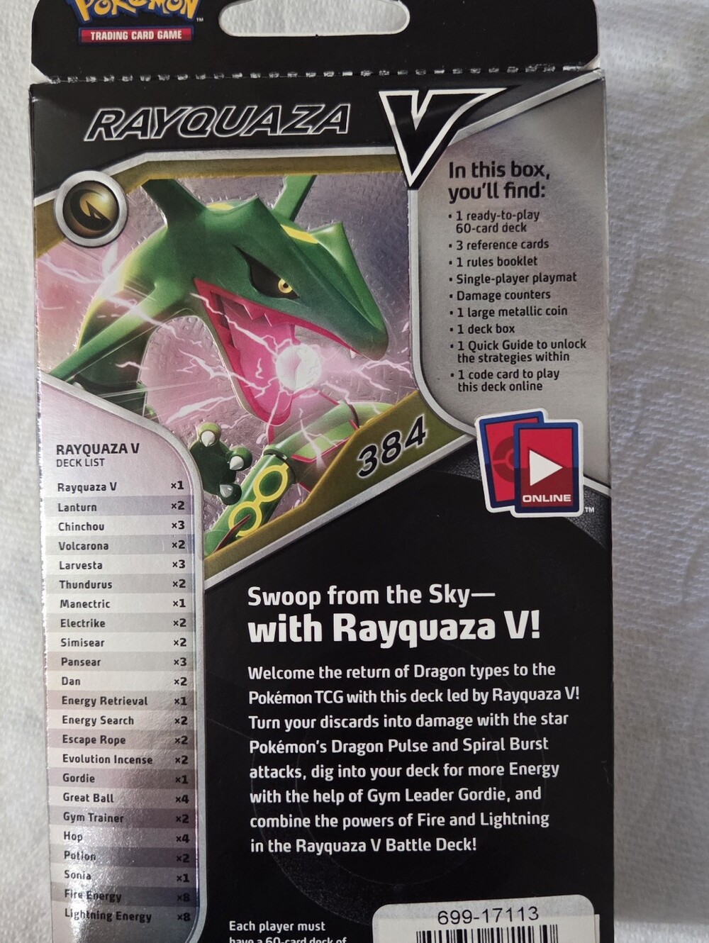 Pokémon TCG: Rayquaza V Battle Deck NEW IN BOX - Picture 7 of 8